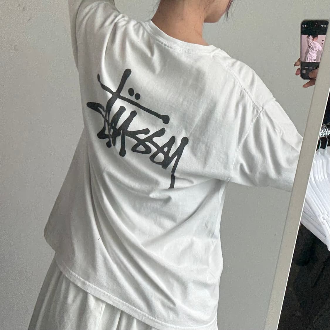 [XL] 스투시 베이직로고 반팔 티셔츠 상품이미지1