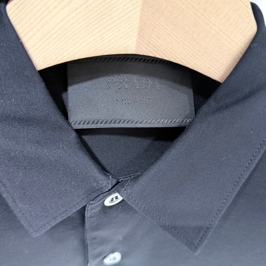 (A+/M) / 프라다 리나일론 디테일 스트레치 코튼 폴로 반팔 셔츠 상품이미지5
