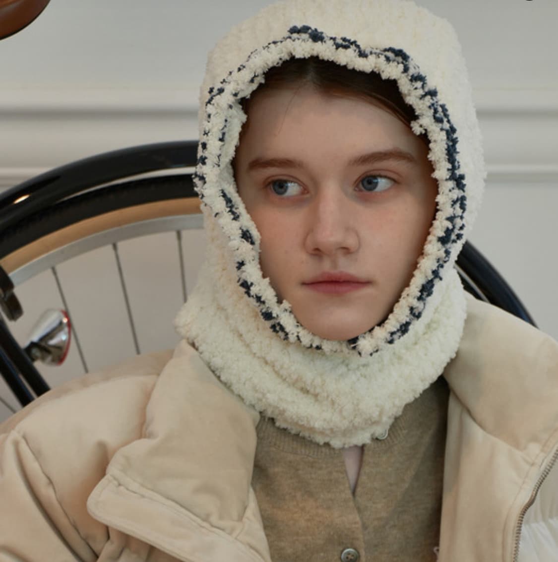 Puppy Tail Balaclava (cream) 상품이미지1