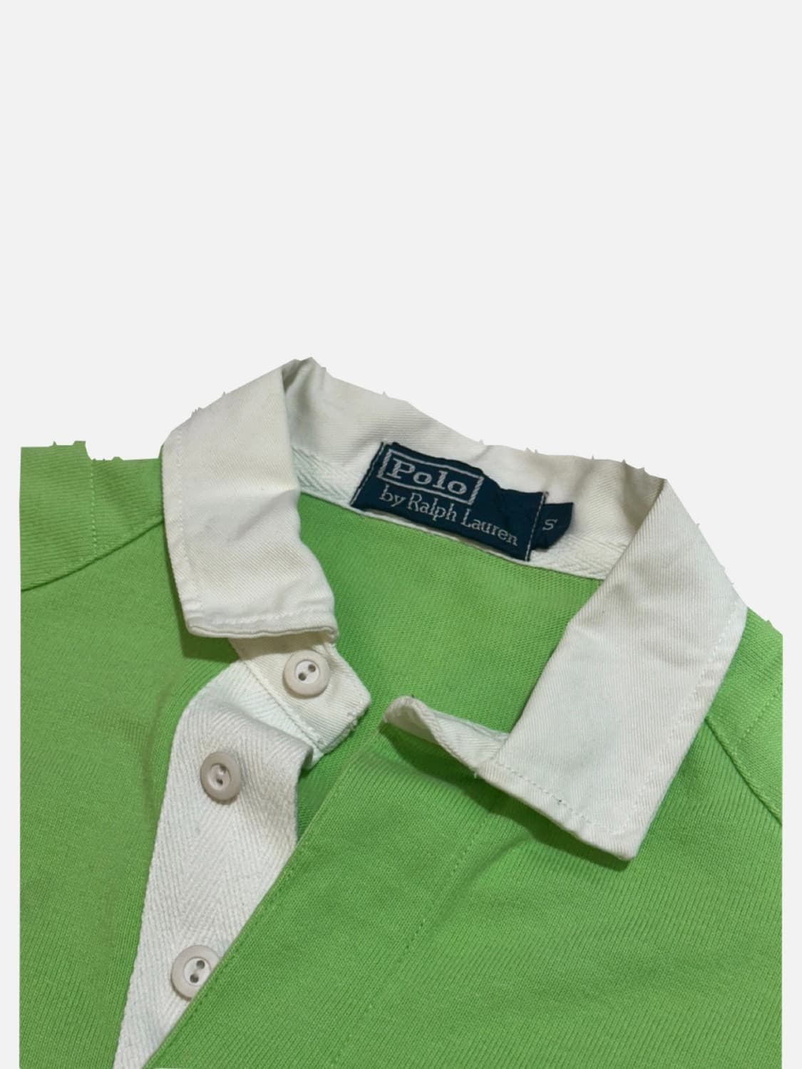 폴로 랄프 로렌 럭비 카라티 네온그린 S 상품이미지2
