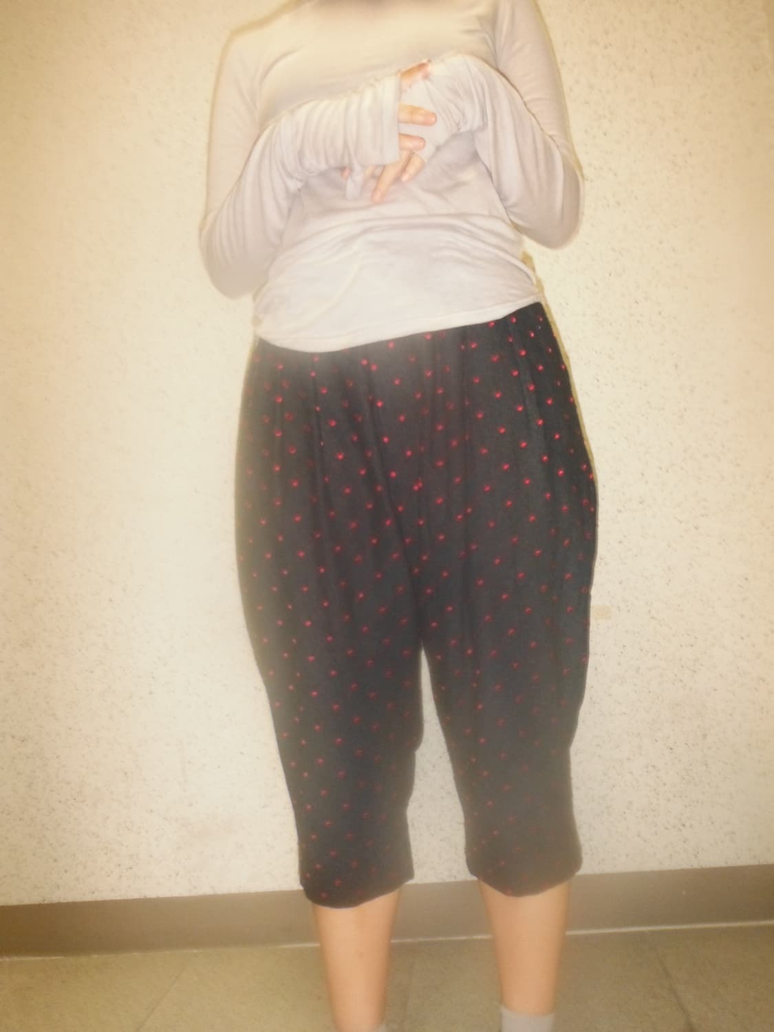 Sunao Kuwahara dots capri pants 상품이미지1