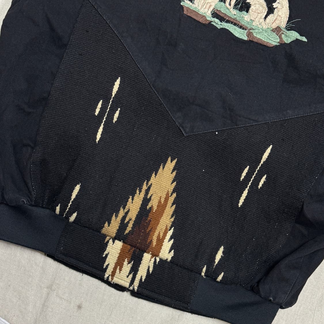 Usa 빈티지 90s 에스닉 치마요 크롭 자켓 L(105) 상품이미지3