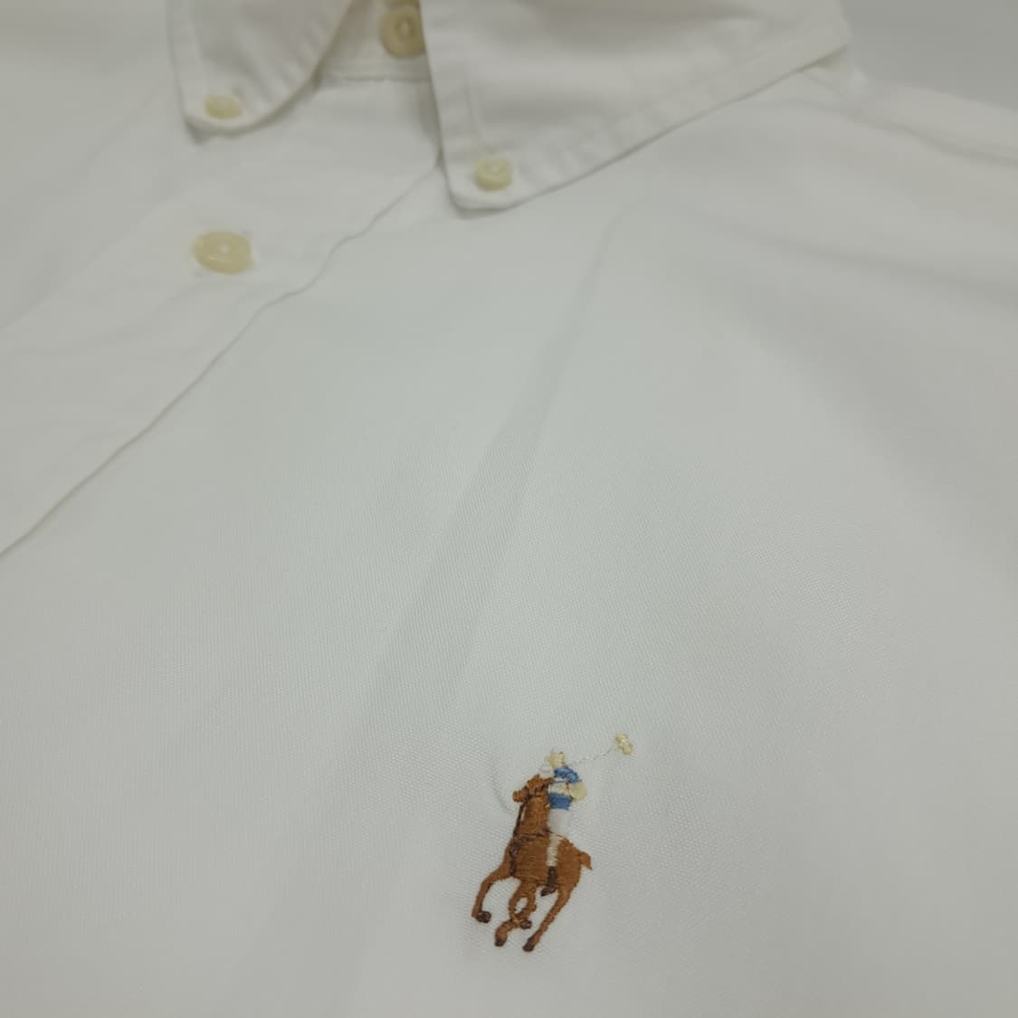 Co875 L 폴로 랄프로렌 화이트 긴팔 셔츠 남방 상품이미지5