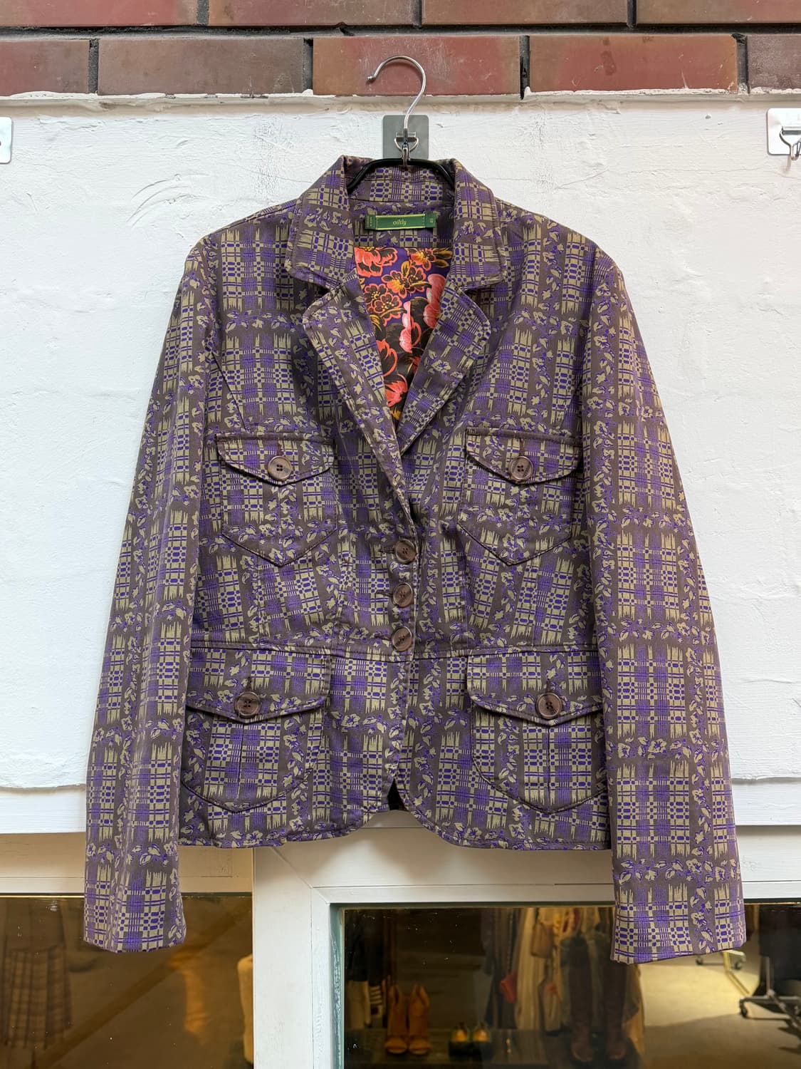 Oilily 오일릴리 퍼플 올리브 블레이저 & 스커트 셋업 상품이미지2