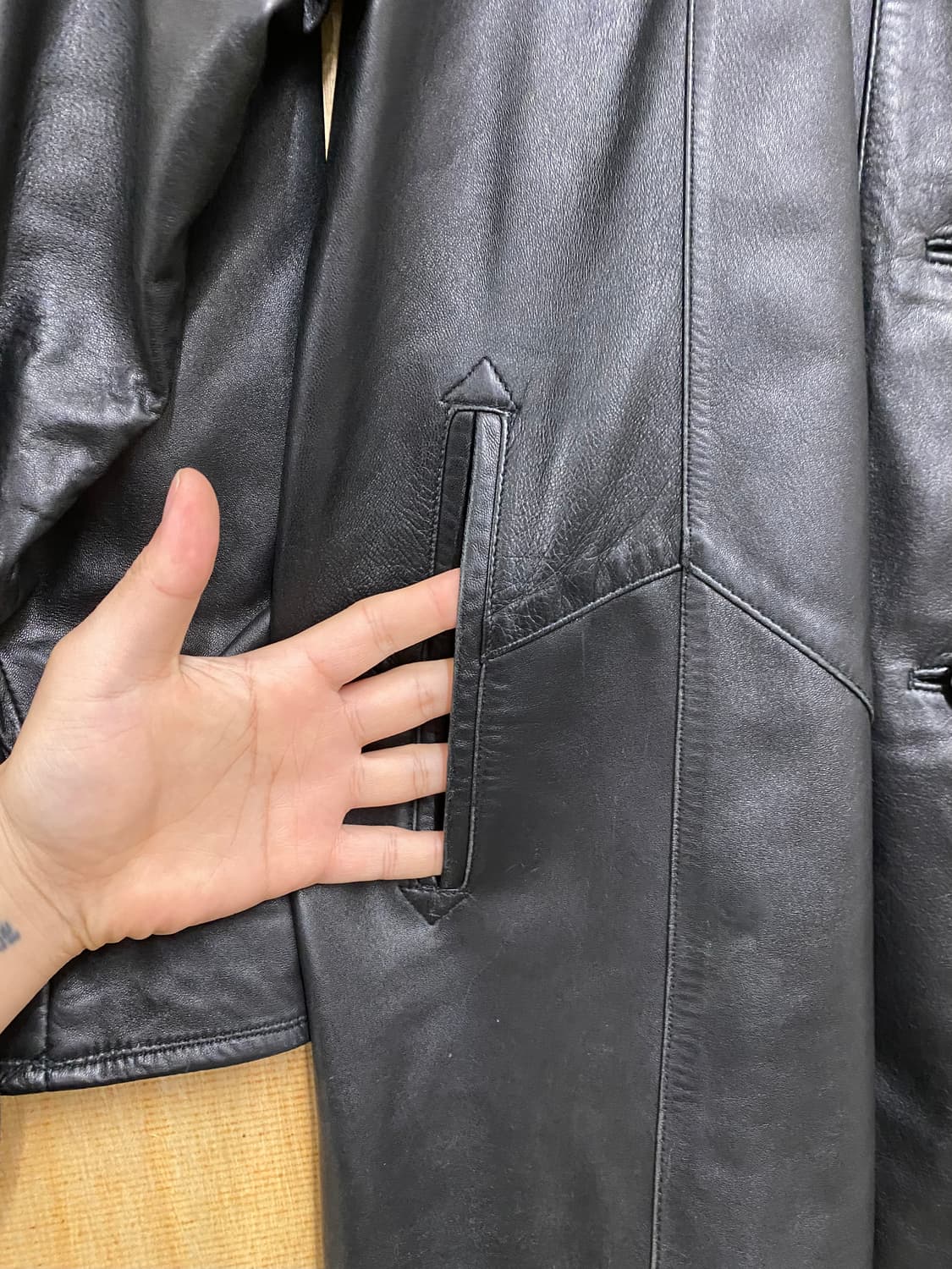 VTG western leather coat 빈티지 웨스턴 레더 코트 상품이미지5