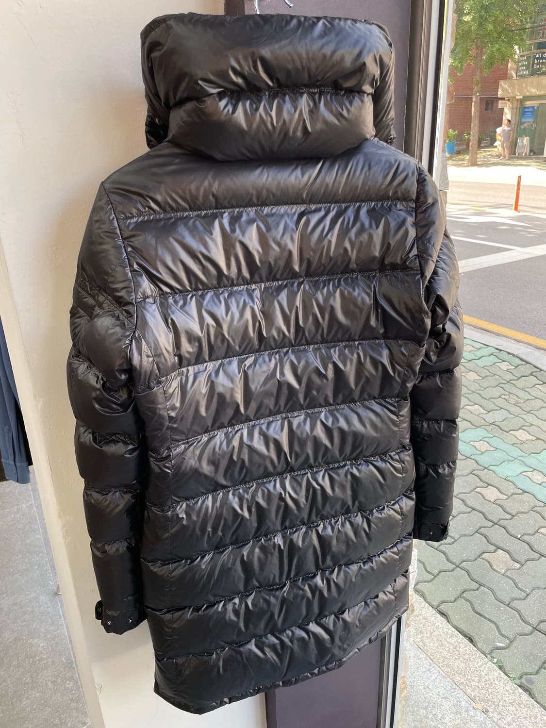 38사이즈/ 프라다 삼각로고 하이넥 롱패딩 상품이미지5