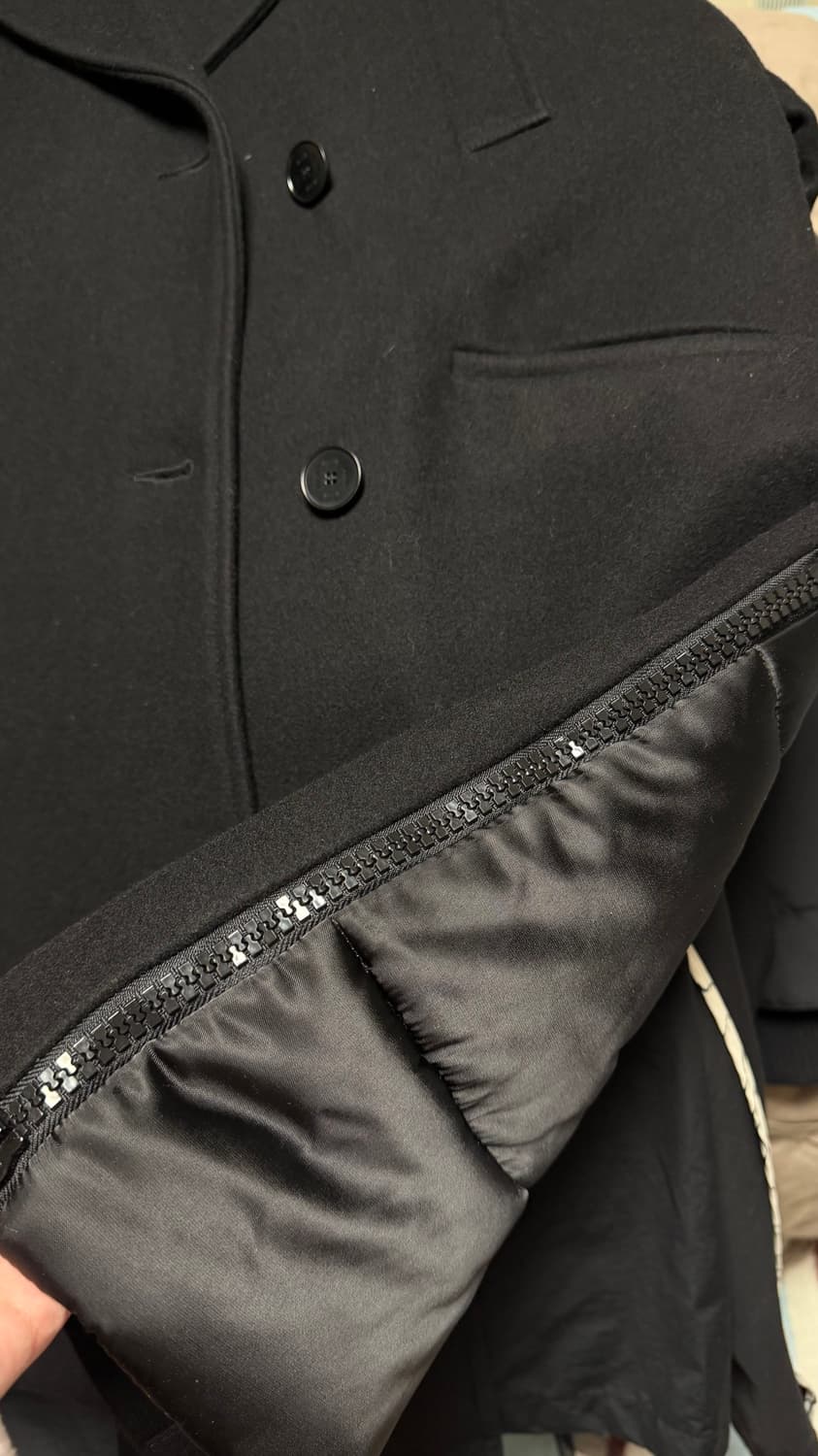 MSGM 블랙 더블 패딩 코트 40사이즈 상품이미지6