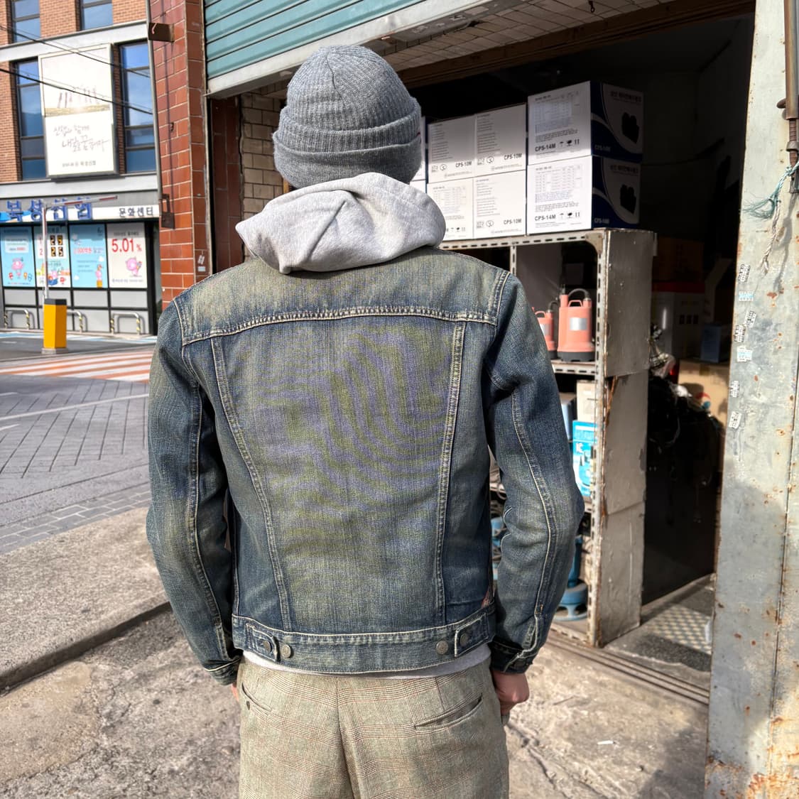 데님 & 서플라이 랄프 로렌 페이딩 데님 트러커 자켓 상품이미지3