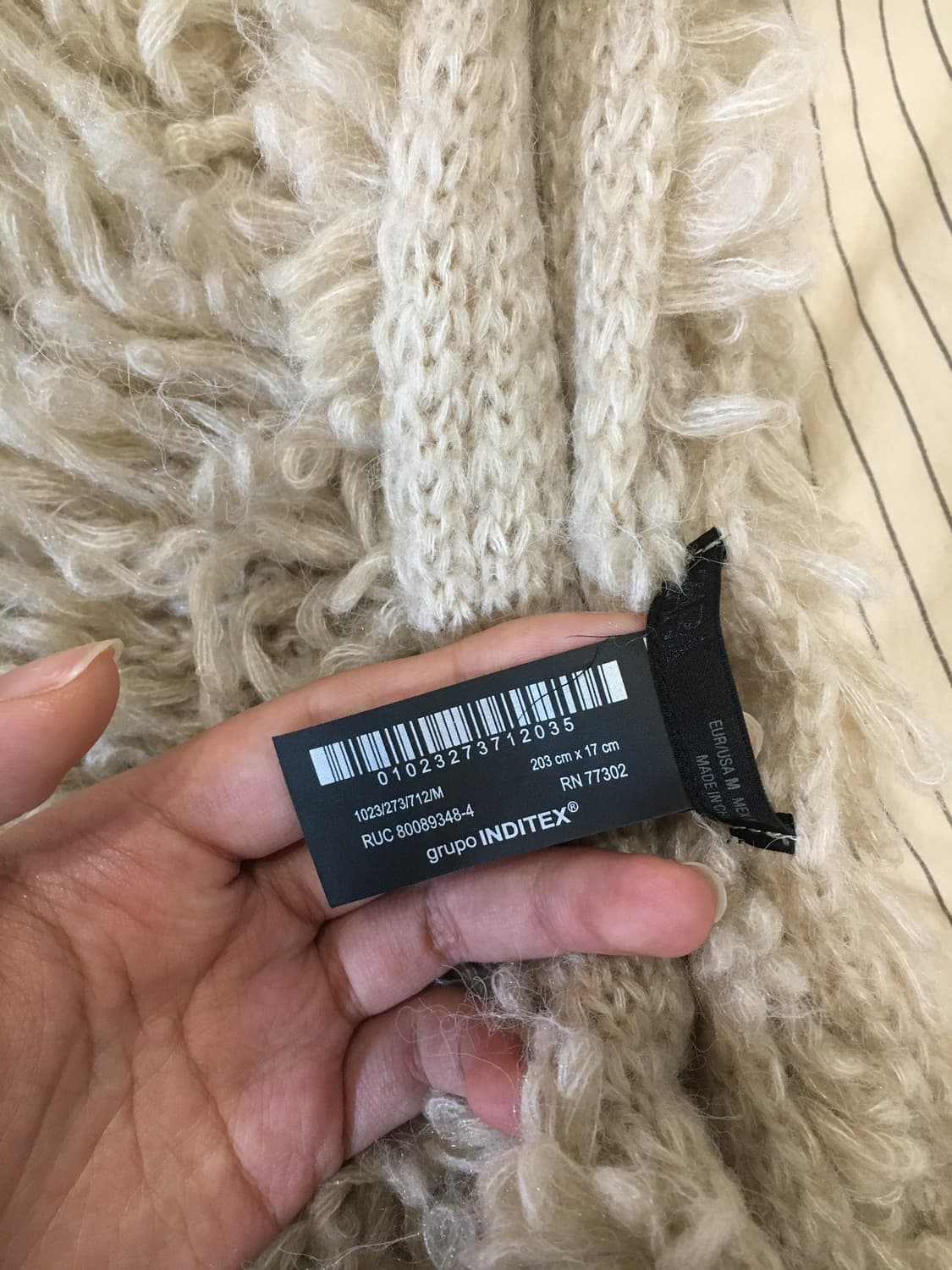 자라 니트 스트럭쳐 머플러 상품이미지3