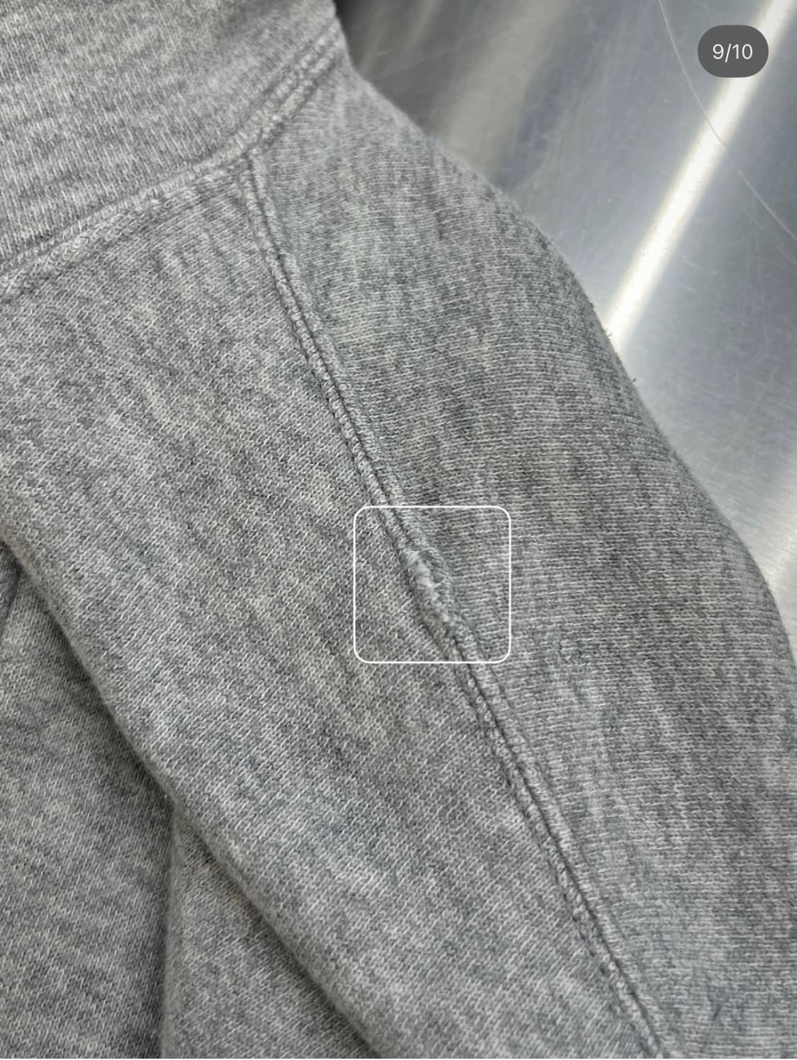 꼼데가르송 레드와펜 멜란지그레이 후드집업  상품이미지10