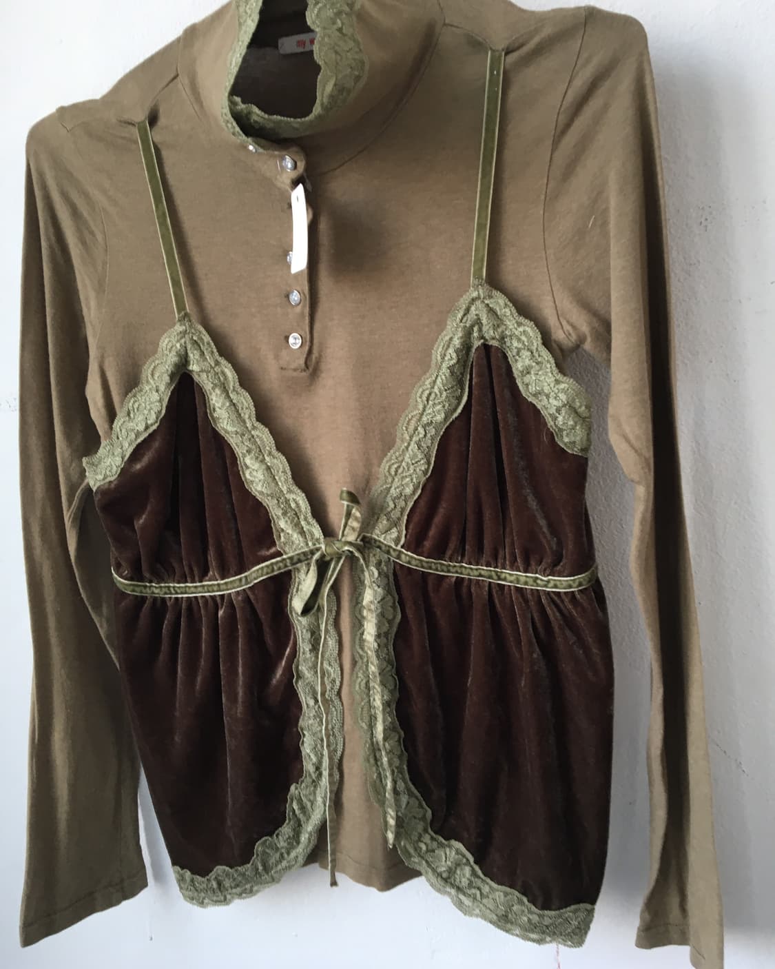 Layered point high neck sleeve 상품이미지4