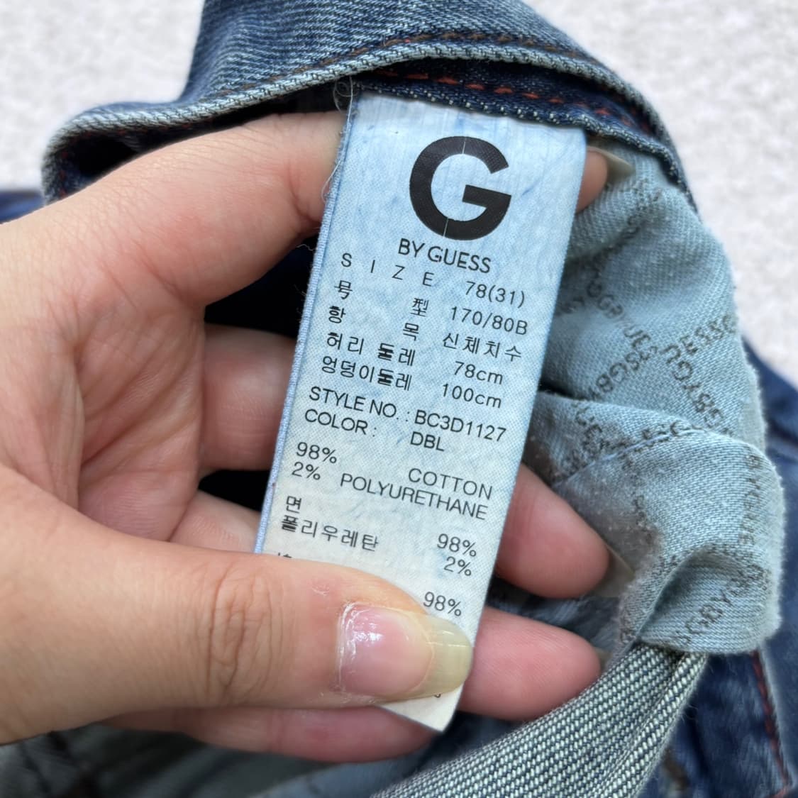 78(31) 게스 남성 워싱 데님 팬츠 0527E2 상품이미지3