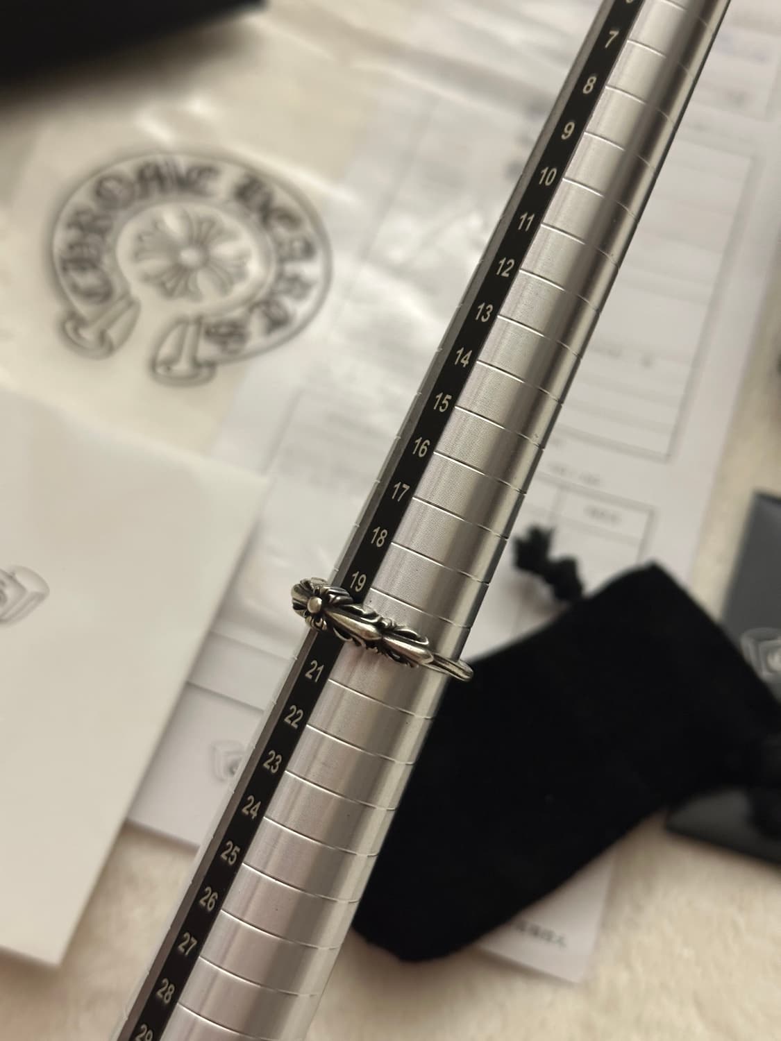 [us9.5]크롬하츠 베이비더블플로랄링 상품이미지3