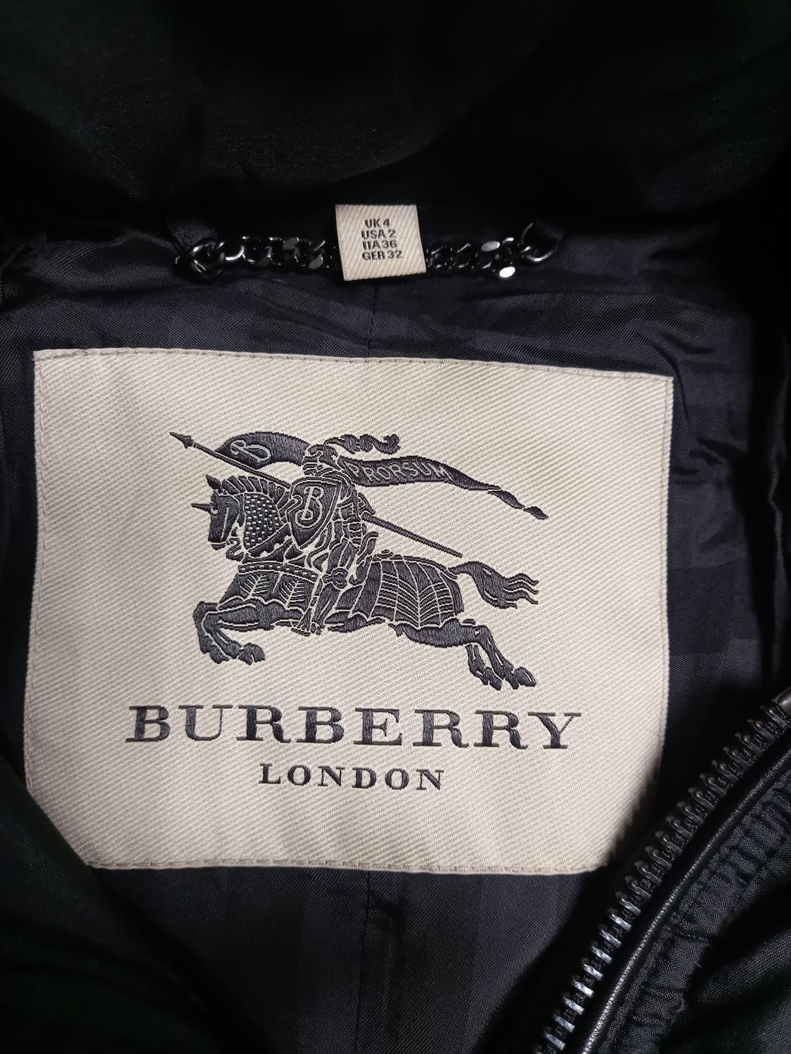 버버리 여성 여우퍼 롱패딩 후디  44~55 상품이미지4