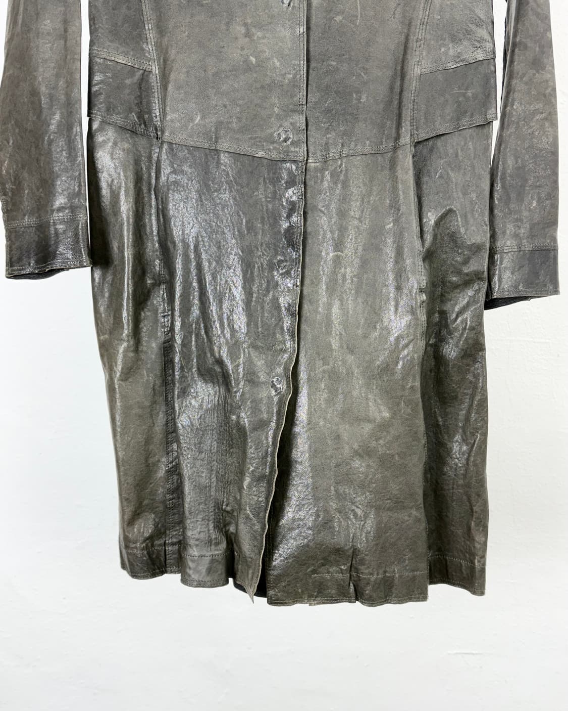 트랜짓 쉽 스킨 카브 길렛 싱글 레더 자켓 상품이미지4