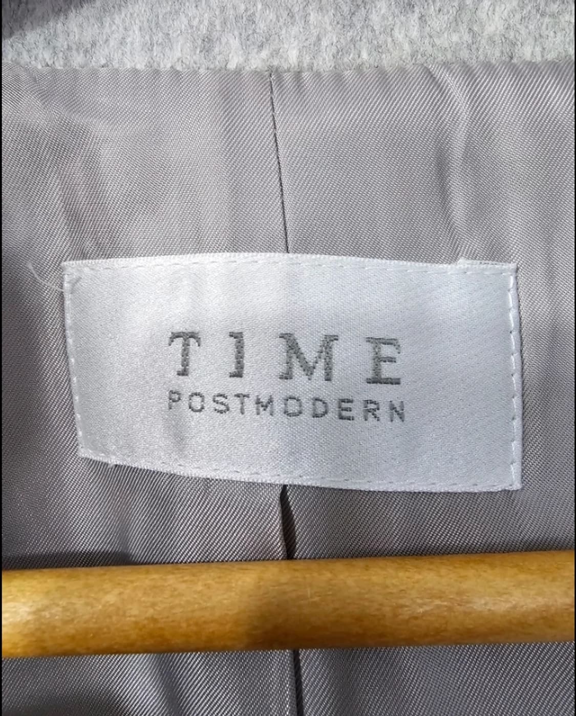 TIME 타임 롱 코트 회색 ~55 상품이미지6