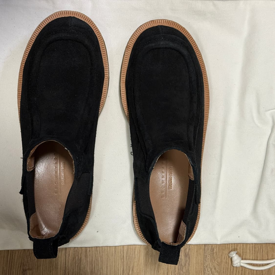 브라운야드 스웨이드 첼시부츠 블랙 41 상품이미지1