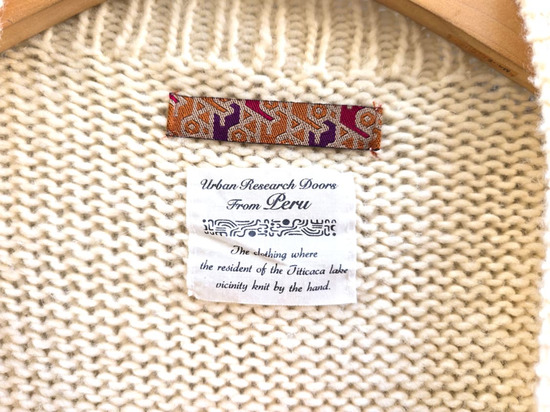 어반 리서치 가디건 페루산 울100% 상품이미지6