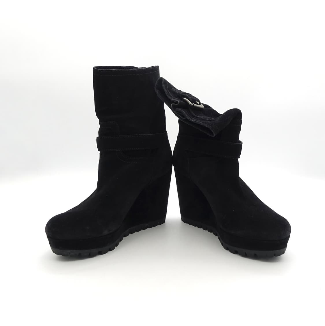 [35/230] PRADA 프라다 스포츠 카프스킨 스웨이드 버클 앵클부츠 상품이미지5