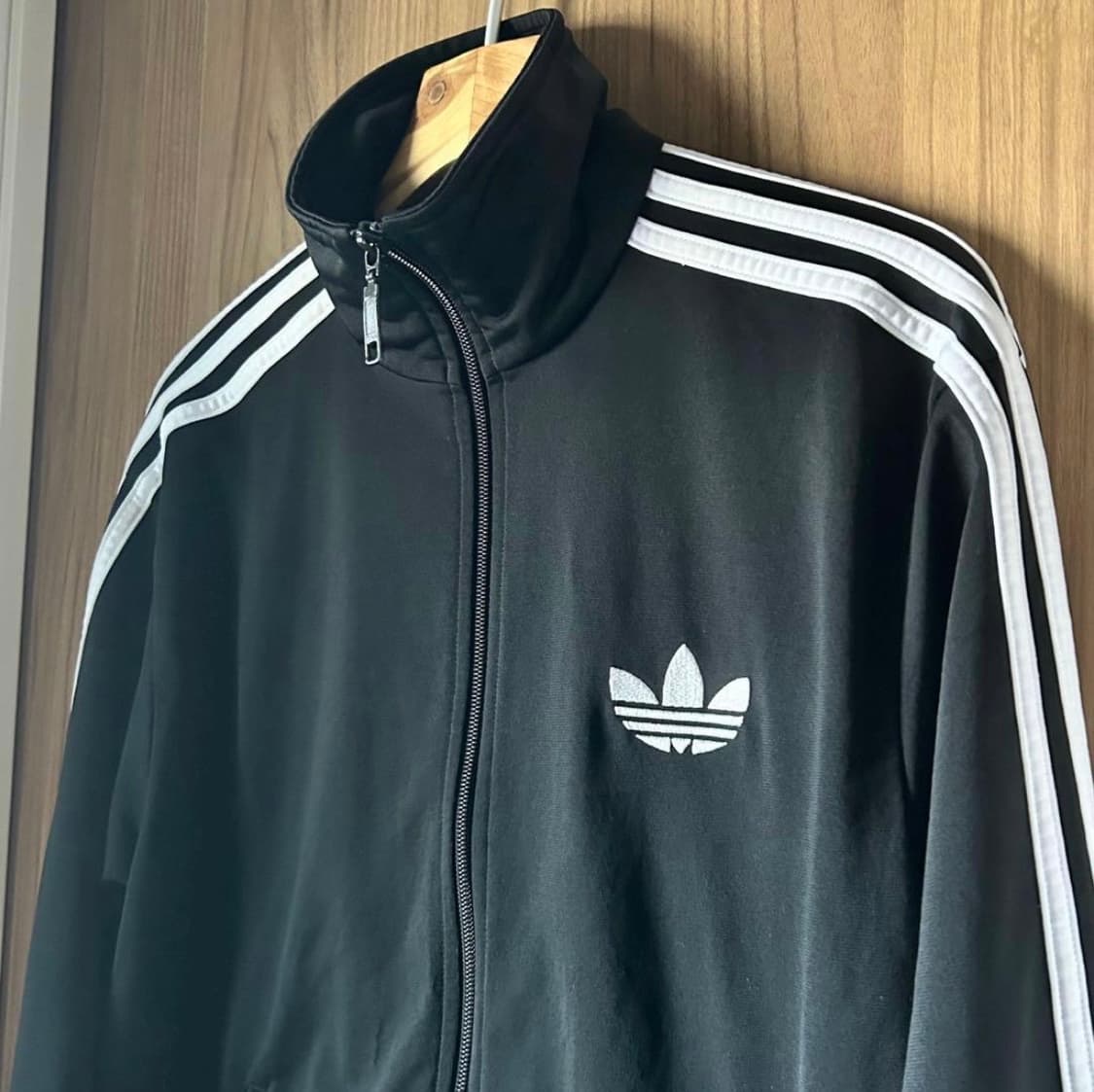 【4XL】 아디다스 져지 구형 파이어버드 트랙탑 블랙 상품이미지5