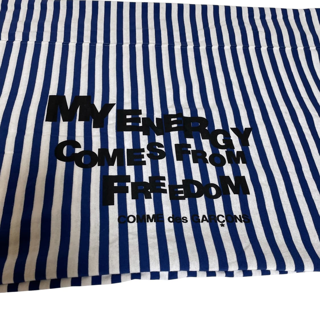 꼼데가르송 스트라이프 머플러 블루 상품이미지4