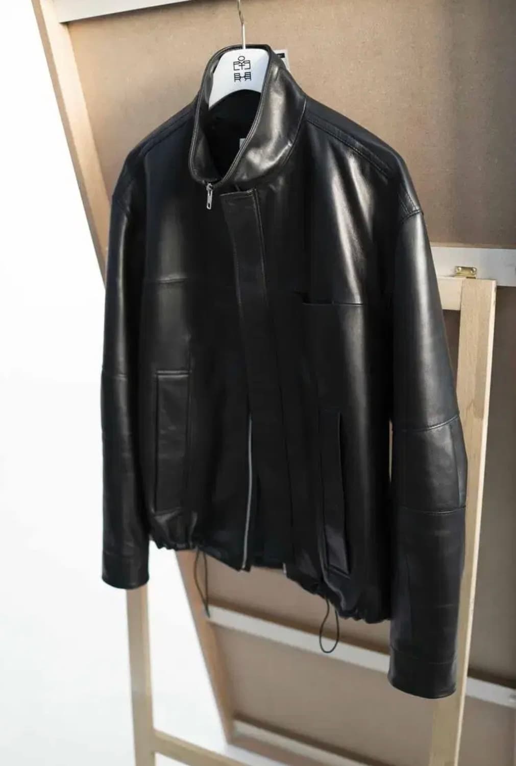 폴리테루 레더자켓 블랙 4사이즈 상품이미지1