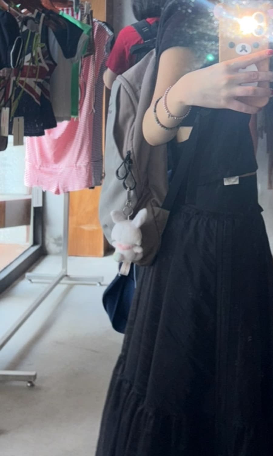 미스치프 롬버스 백팩 핑크 그레이 상품이미지4