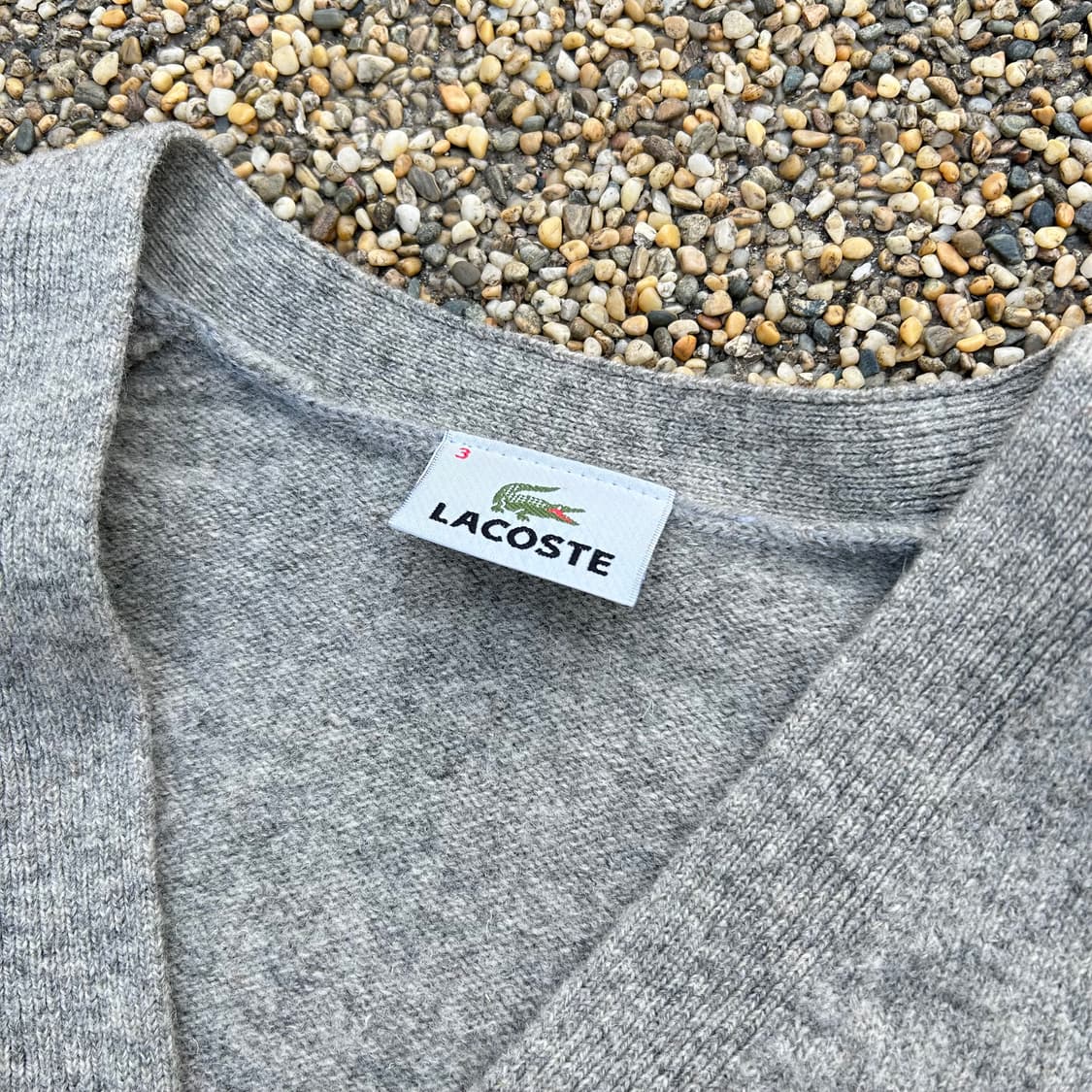 라코스테(Lacoste) 그레이 울 니트 가디건 상품이미지4