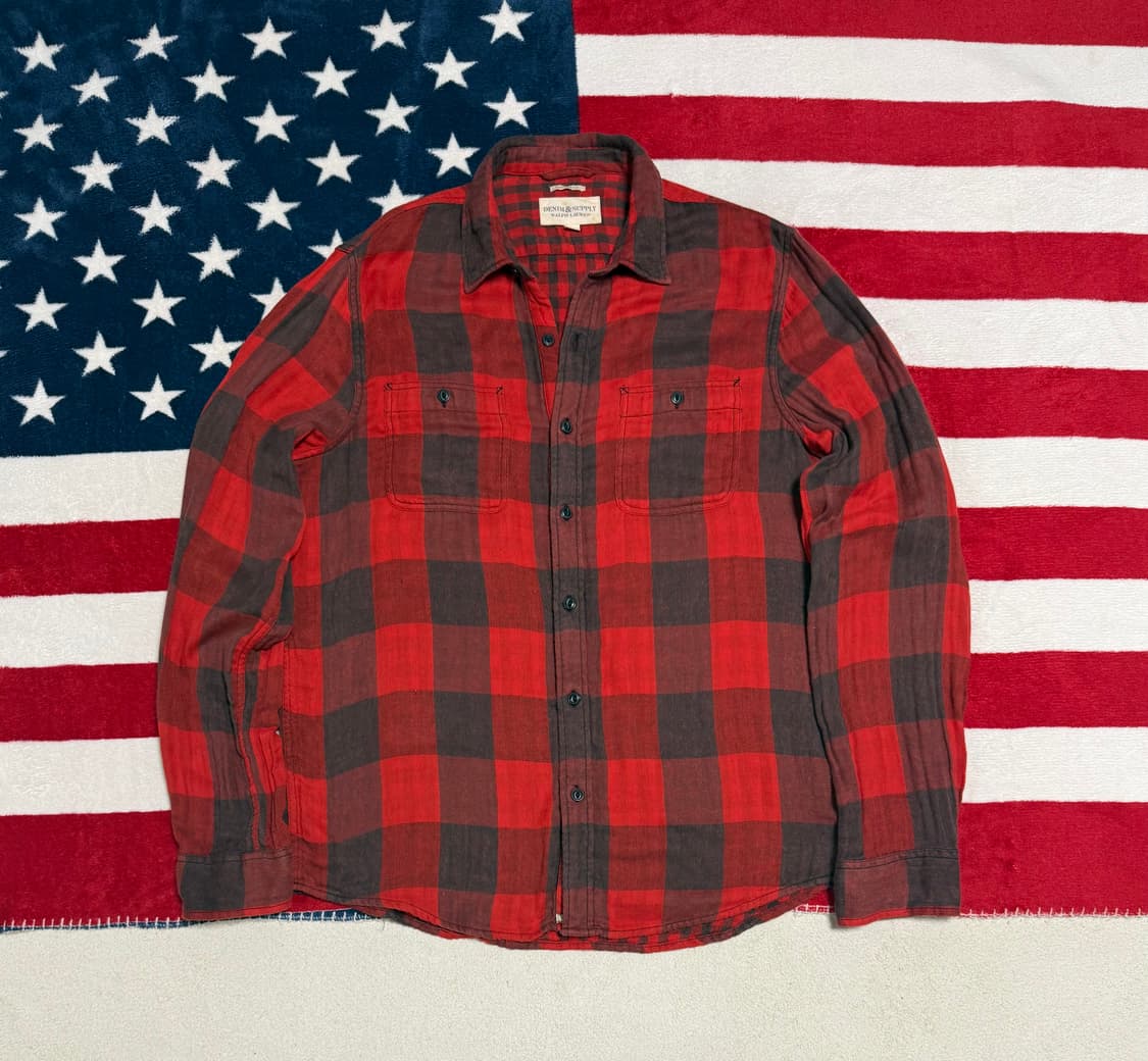 폴로 데님앤서플라이 버팔로체크셔츠 플란넬셔츠 polo vintage 상품이미지1