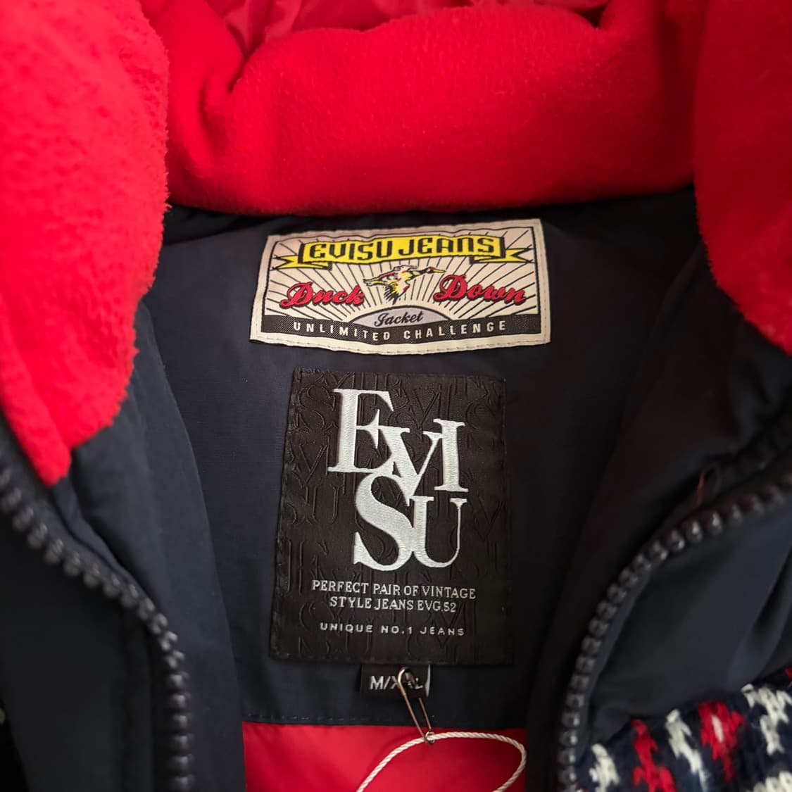 에비수 빈티지 덕다운 패딩 2XL 상품이미지5