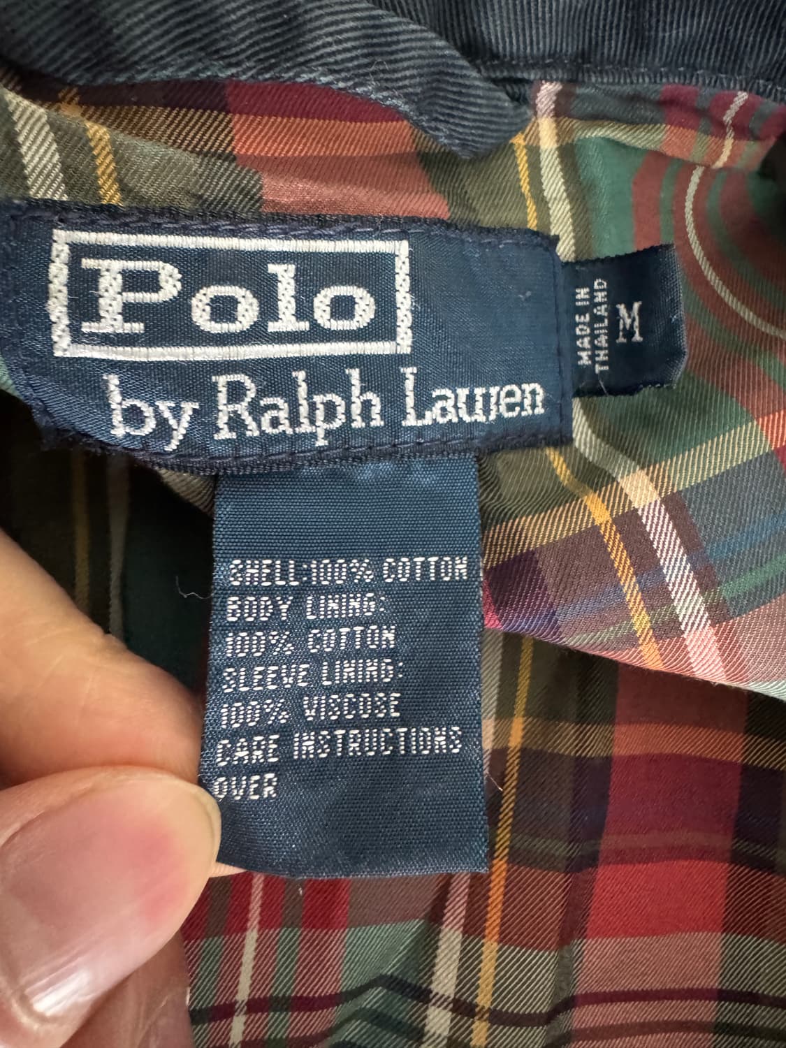 강추!! 폴로 랄프로렌 코튼 헤링턴 자켓 M ~ L 네이비 상품이미지3