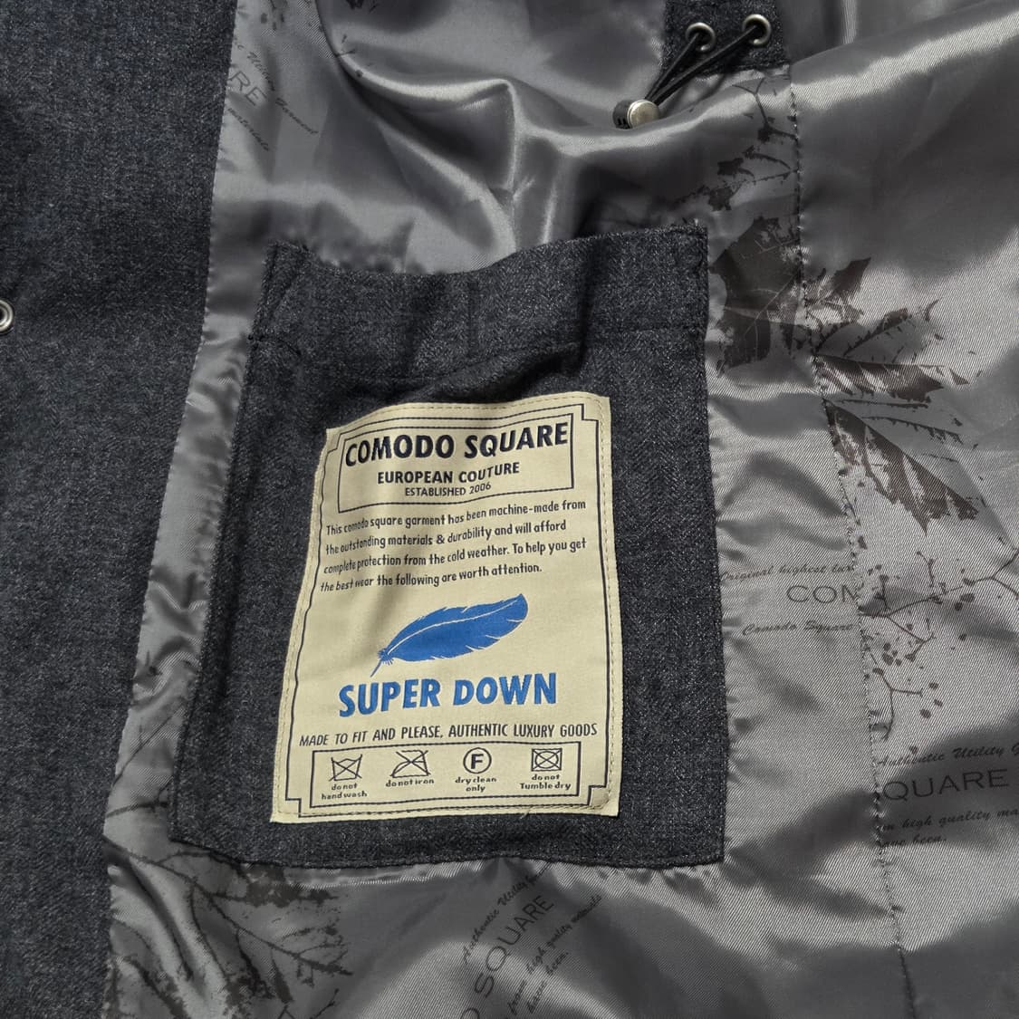 COMODO SQUARE 코모도 스퀘어 슈퍼 프리미엄 덕다운 패딩 코트 상품이미지6