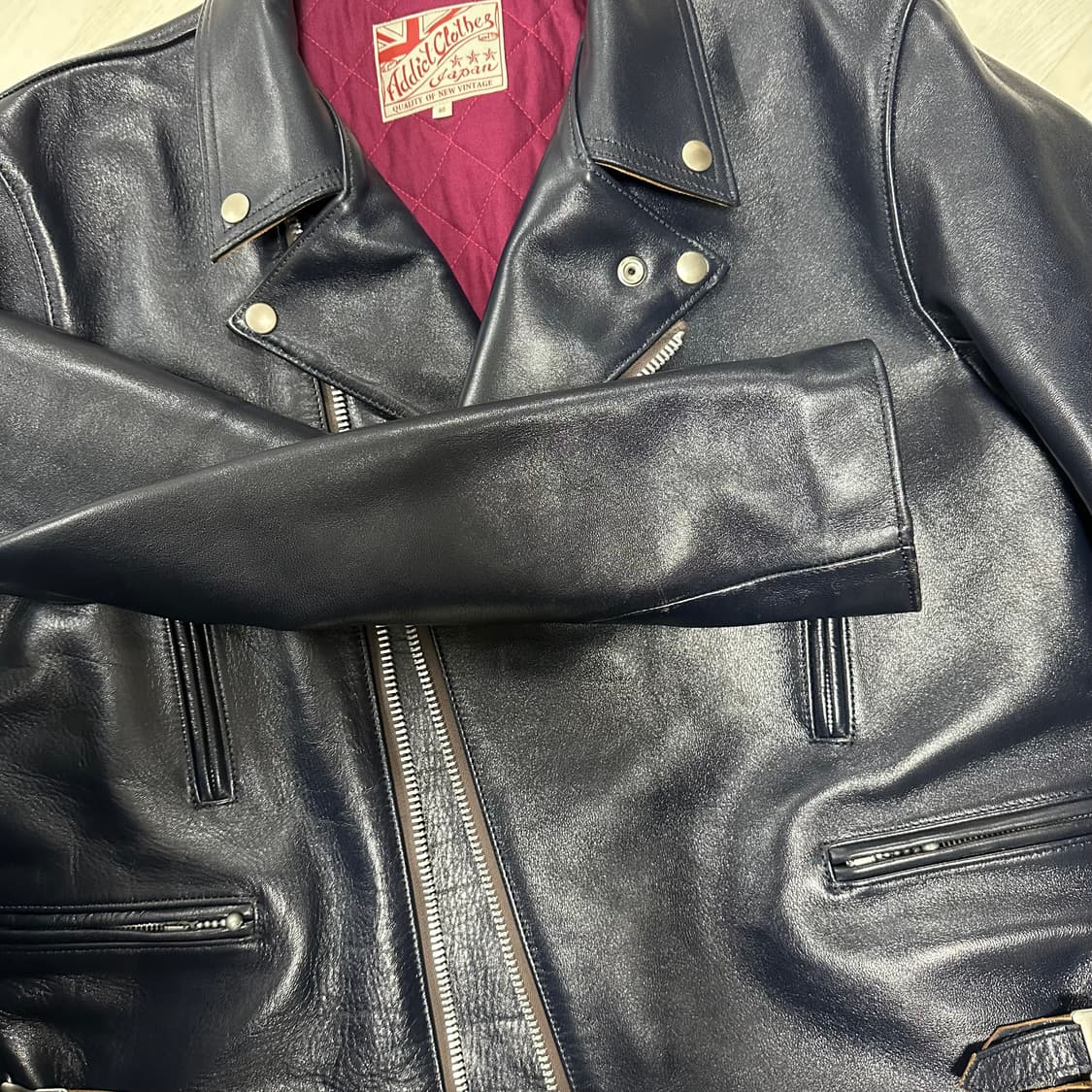 어딕트 클로즈 ad02 46  다크블루 호스하이드 상품이미지4