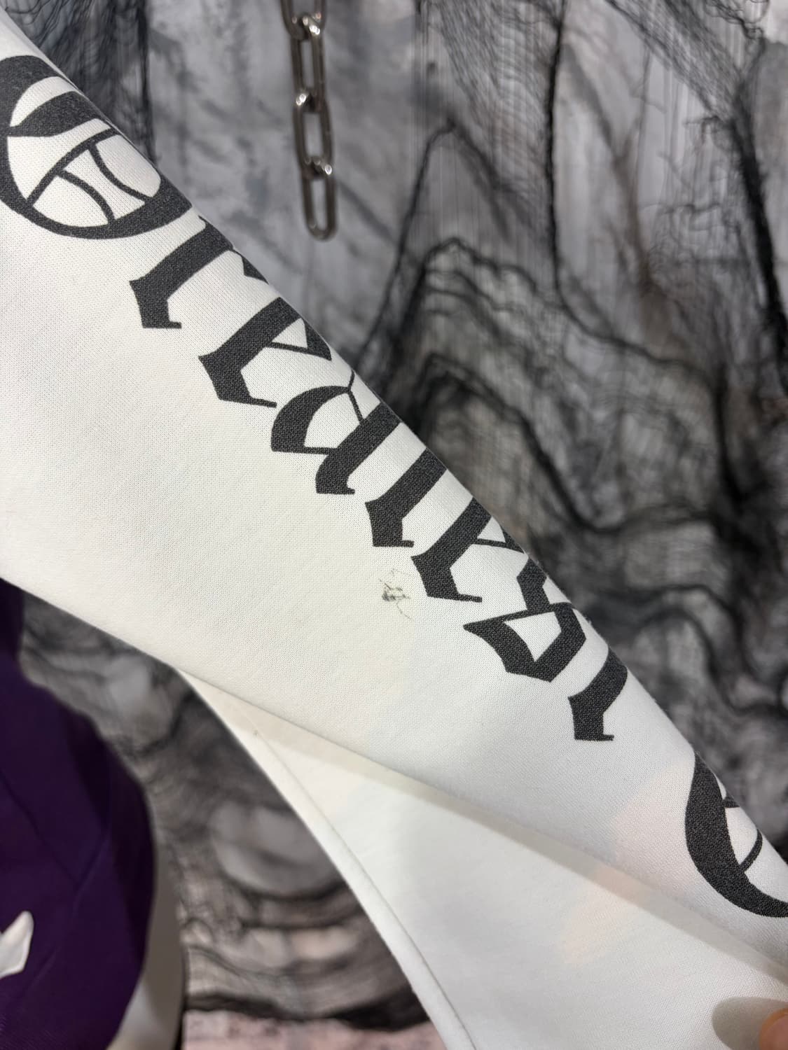 Y2K Kitsch lettering violethoodie zip up 상품이미지10