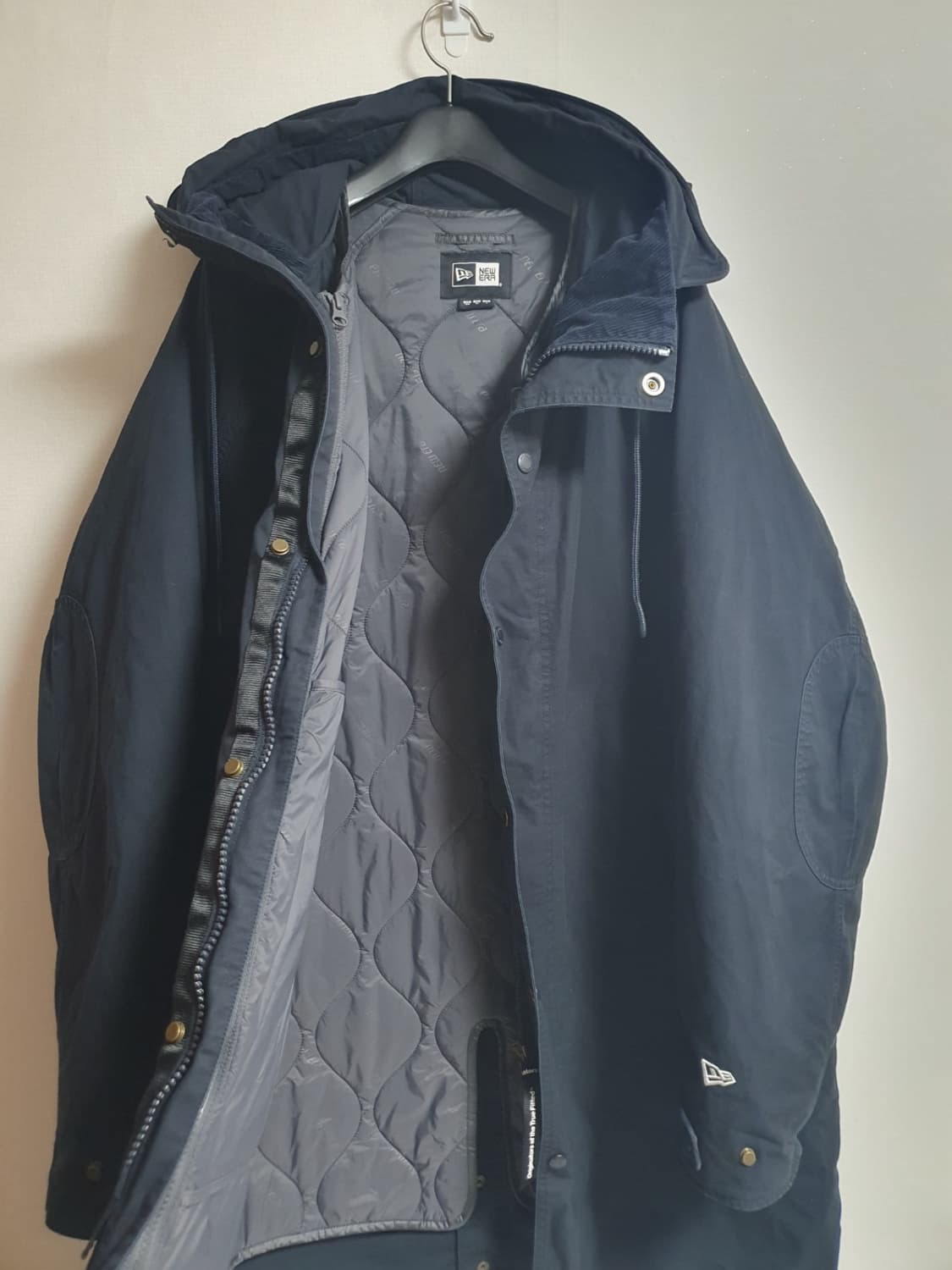 뉴에라 자켓 피시테일 투인원 야상 울트라네이비 105 상품이미지4