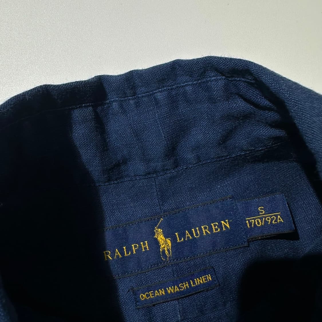 폴로 랄프로렌 오션 워시 린넨 셔츠 네이비 상품이미지4