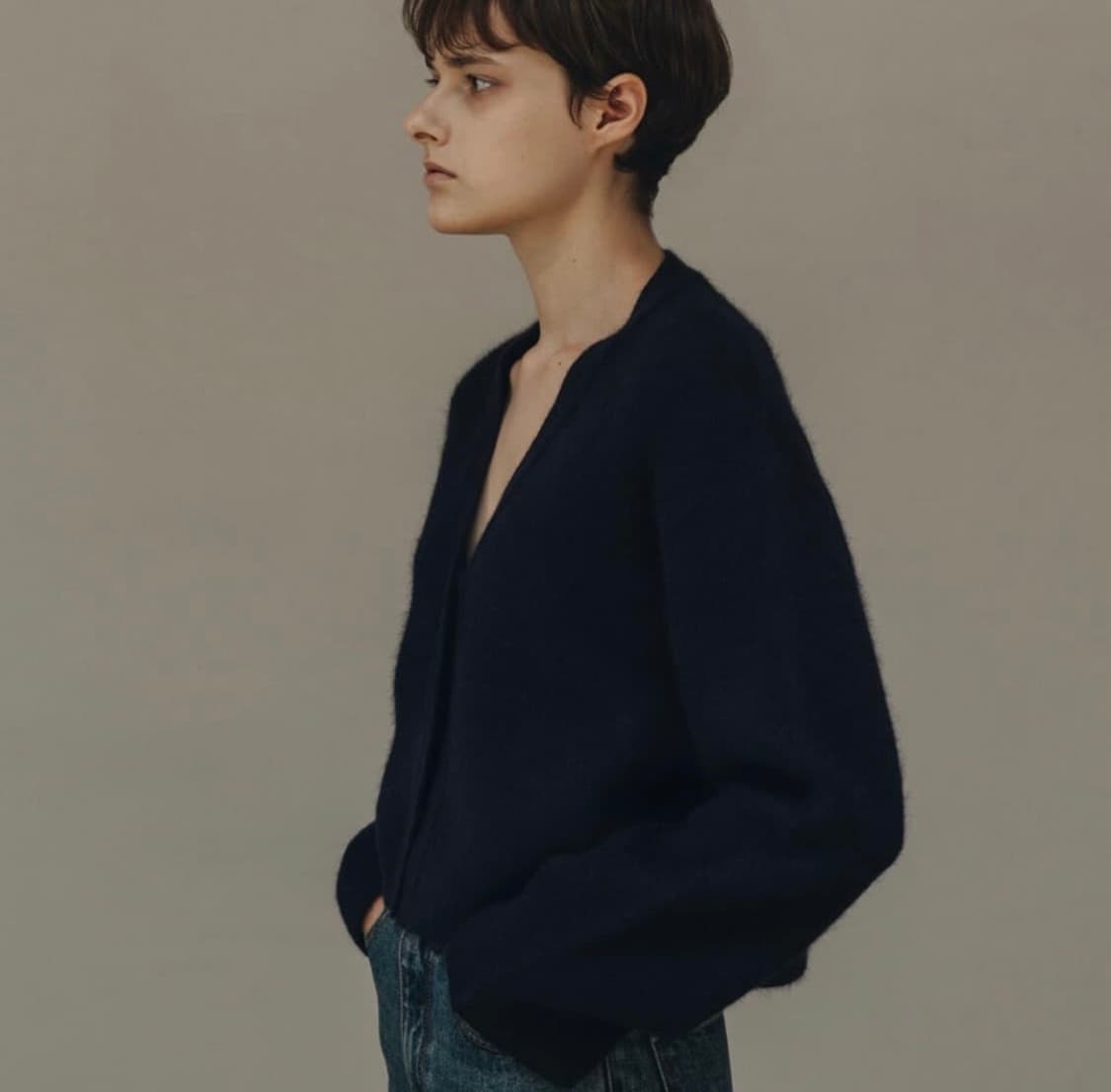 moia 모이카 라쿤 크롭 가디건  상품이미지2