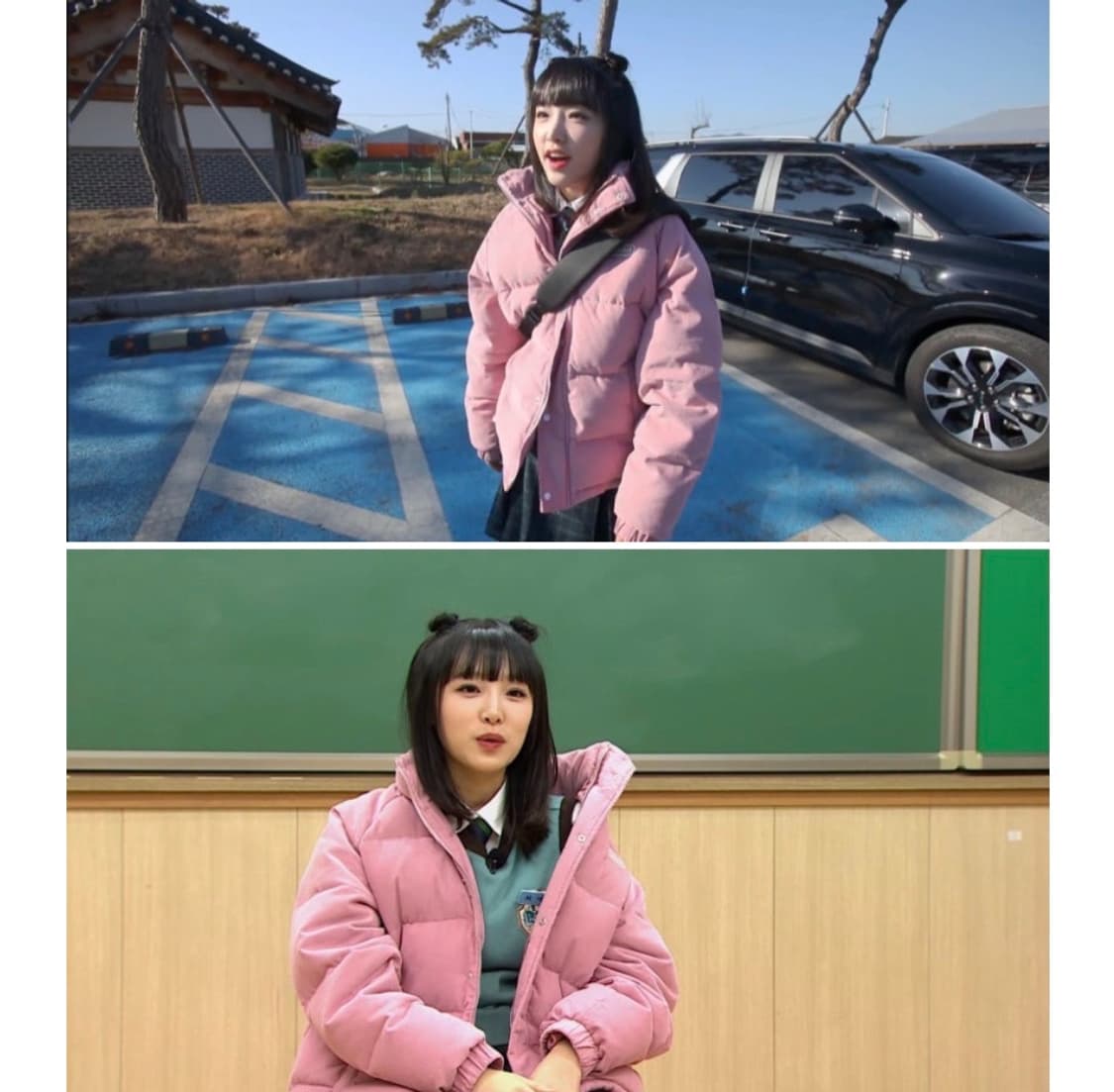 (최예나 착용) 메인부스 코듀로이 숏패딩 상품이미지3