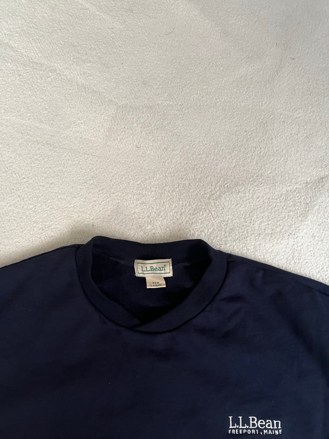L.L.Bean 엘엘빈 네이비 맨투맨 브이넥 L 상품이미지3