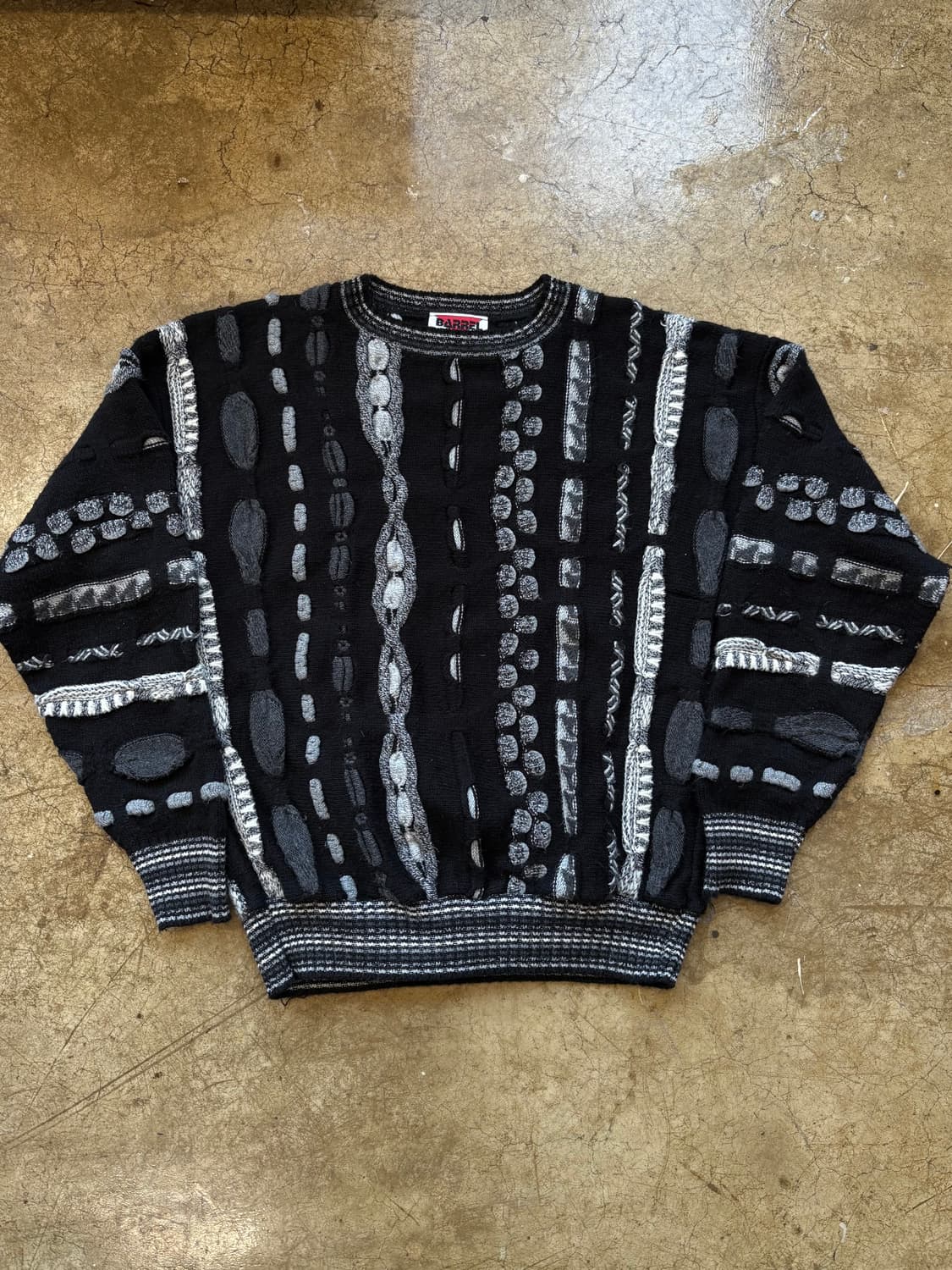 미국 생산 빈티지 패턴 아크릴 스웨터 상품이미지2