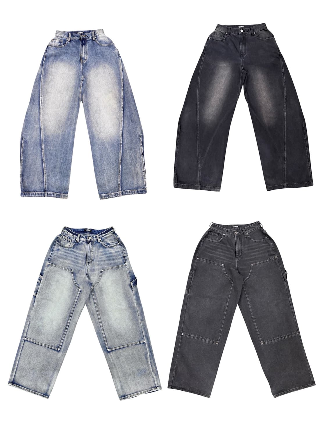 DNSR 와이드 데님 4종 일괄 염가처분 상품이미지1