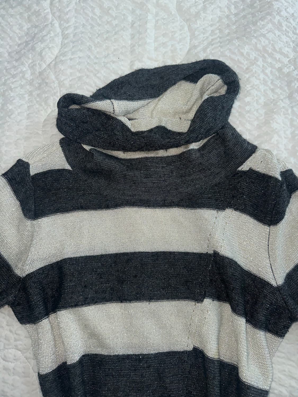 갸루 스트라이프 니트티 상품이미지3