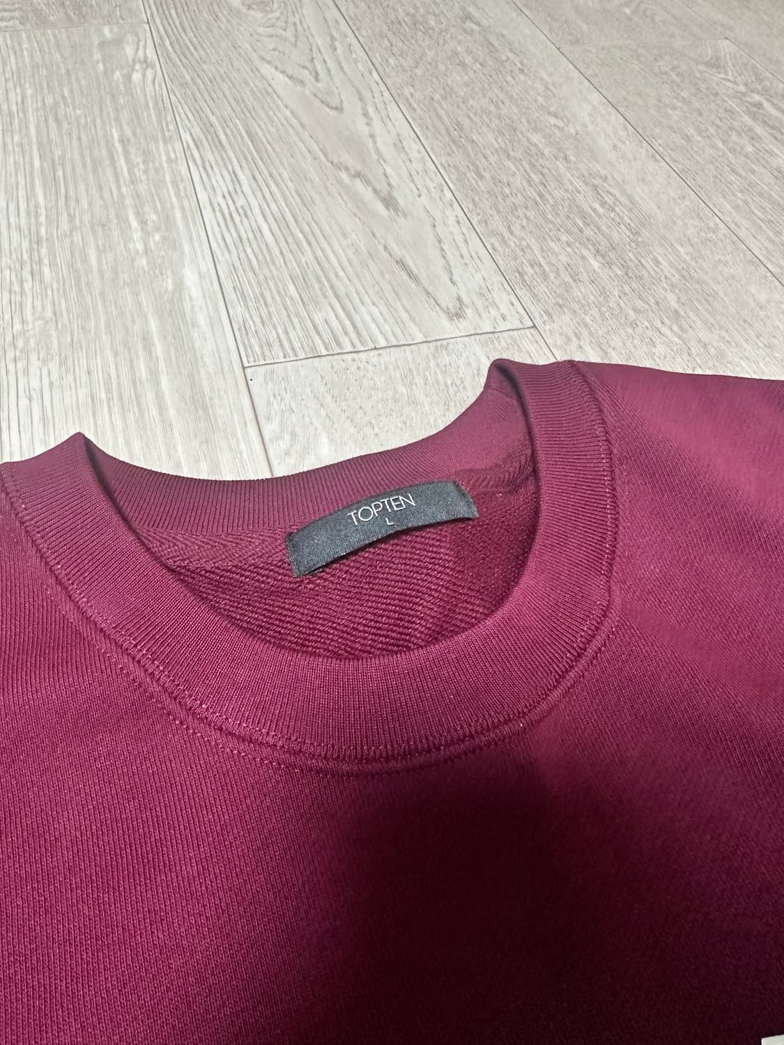 탑텐 버건디 맨투맨 상품이미지4