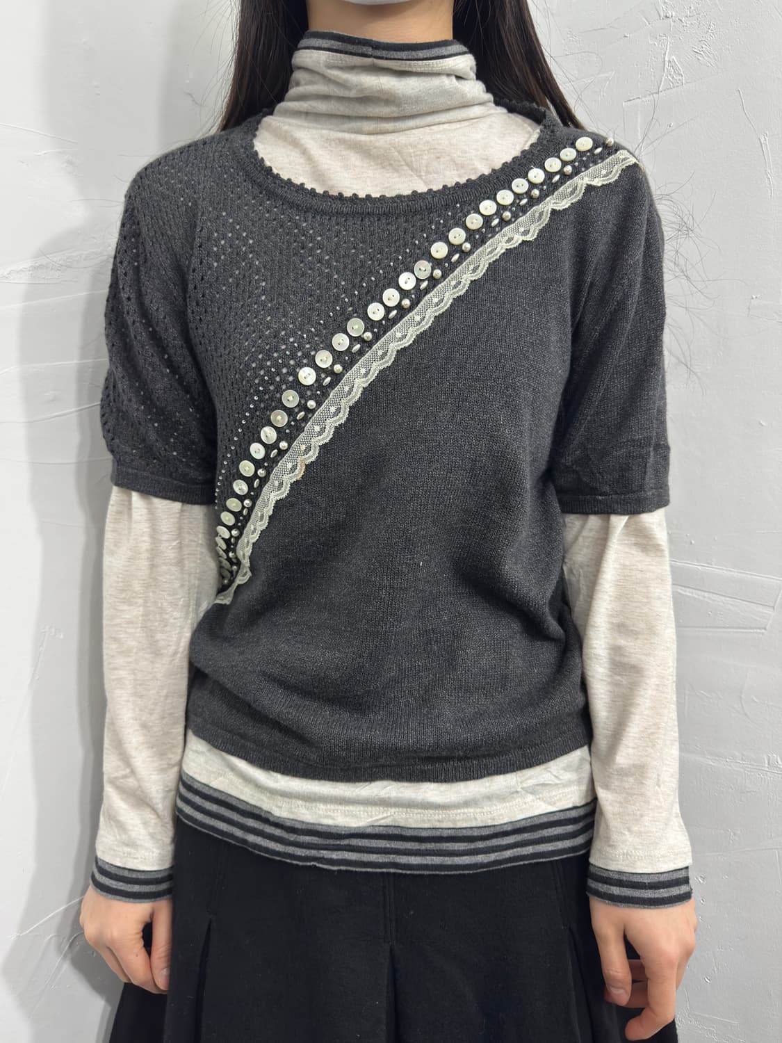 button detail knit 상품이미지1