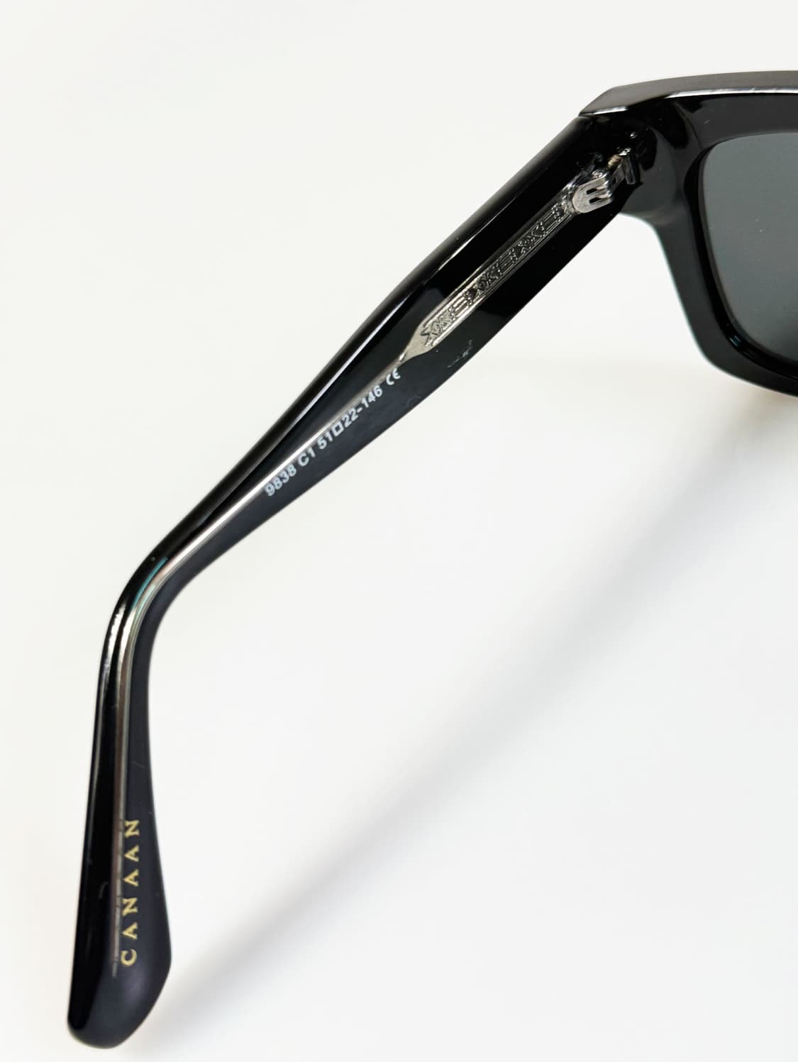 CANAAN 블랙 볼드 스퀘어 프레임 빈티지 선글라스 상품이미지7