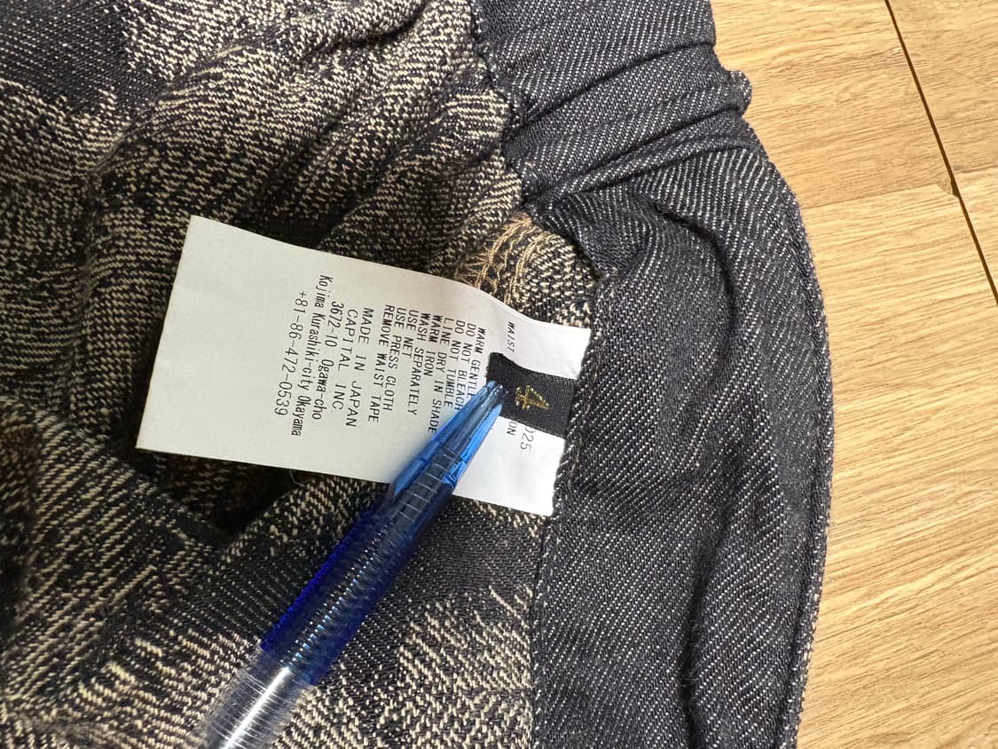 새상품 )) 캐피탈 12온즈 맥파이 데님 이지 쇼츠 4사이즈 상품이미지3