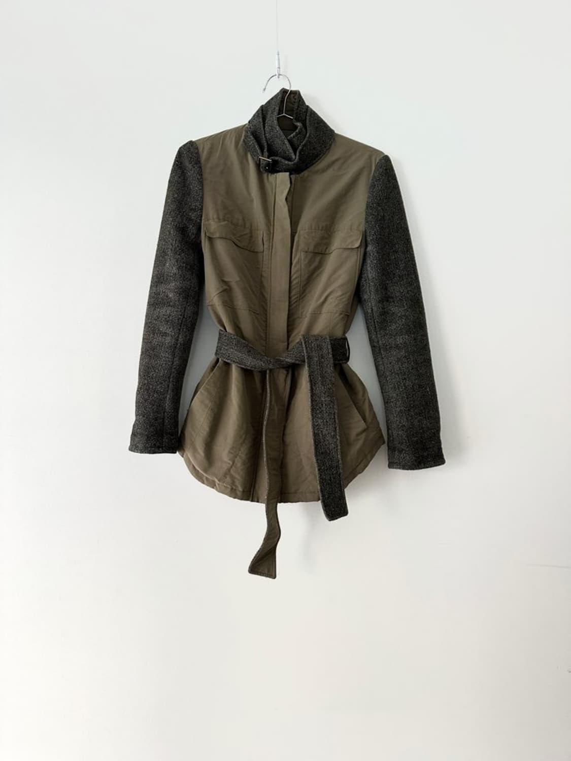 TIME safari mix jacket / khaki 상품이미지1