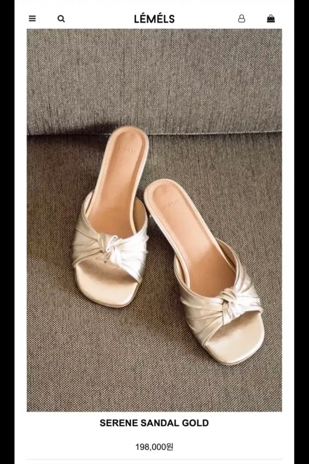 Lemels SERENE SANDAL GOLD 상품이미지2