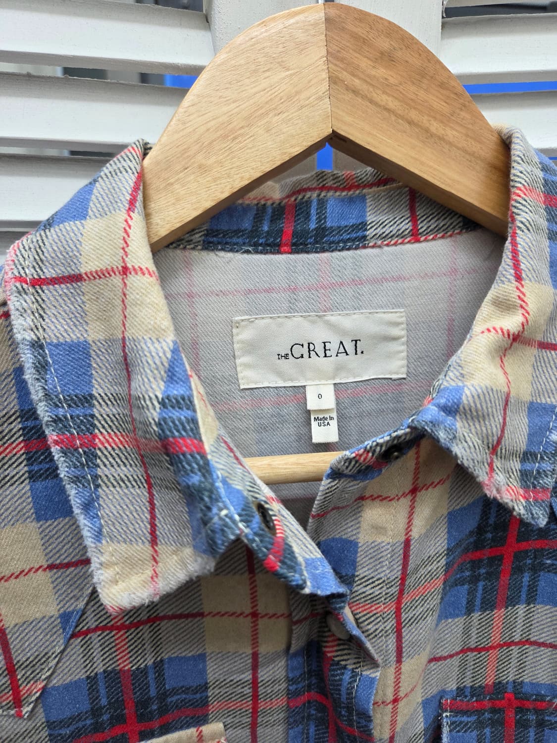 더그레이트 the great 플란넬 체크 셔츠 상품이미지2