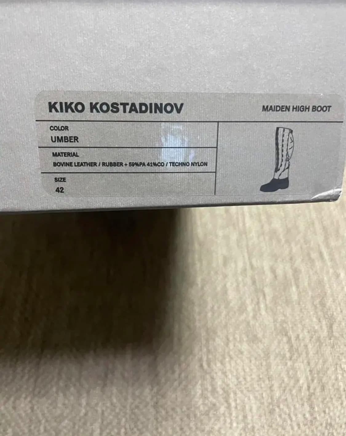 키코코스타디노브 maden 부츠 42사이즈 상품이미지6